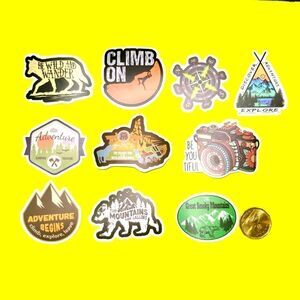 3/$20 Brand New 10x Waterproof Camping Stickers